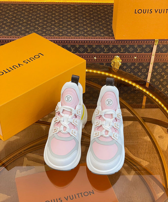 Louis Vuitton Black Slip-On Sneakers - Side Profile View