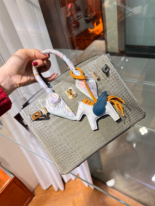 Close-up detail of tailored bag design