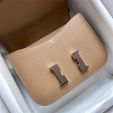 Side view of versatile structured handbag