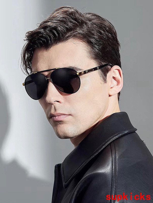 Close-up detail view of Cartier unisex sunglasses