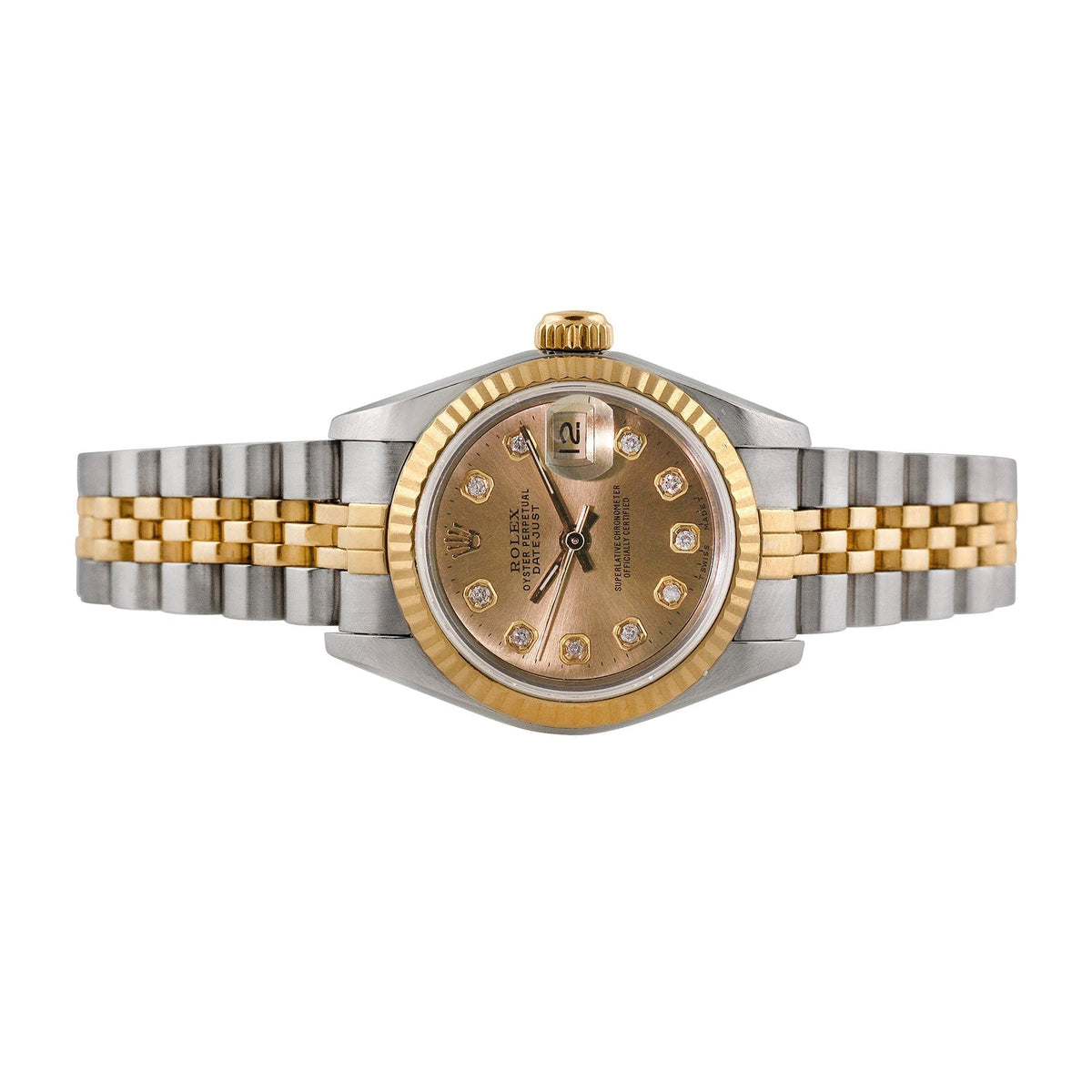 Front view of Rolex women's watch
