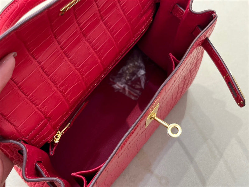Close-up detail of streamlined bag design