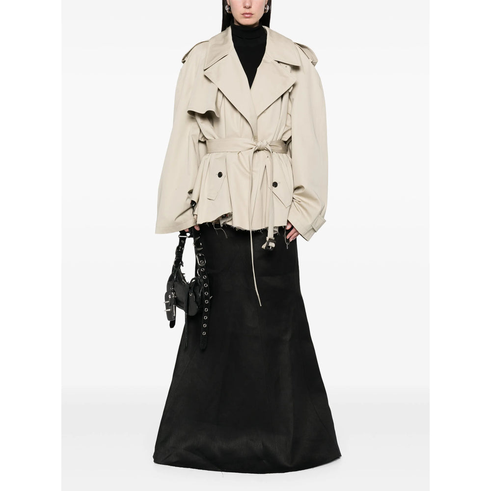 Balenciaga Jackets? Balenciaga Neutrals Coats - Trench & Raincoats Women Premium Casual Designer Jacket