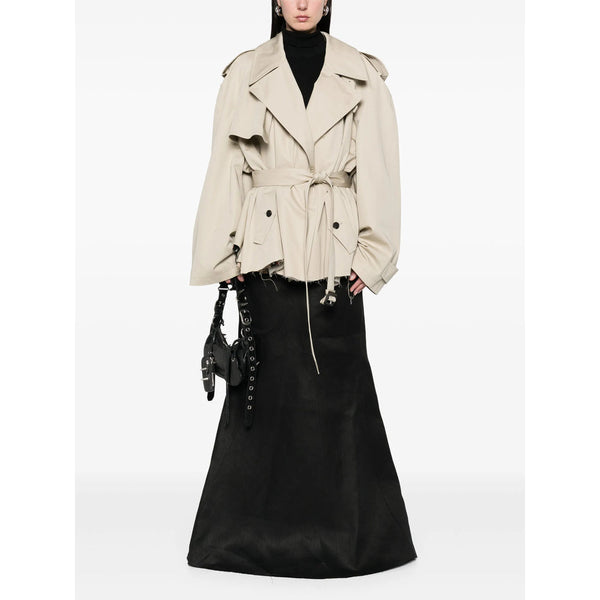 Balenciaga Jackets? Balenciaga Neutrals Coats - Trench & Raincoats Women Premium Casual Designer Jacket