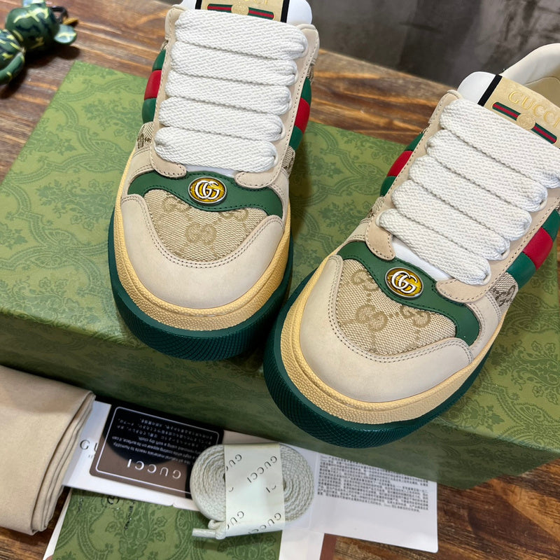 Gucci bold contrast luxury sneakers view 8 minimalist modern build