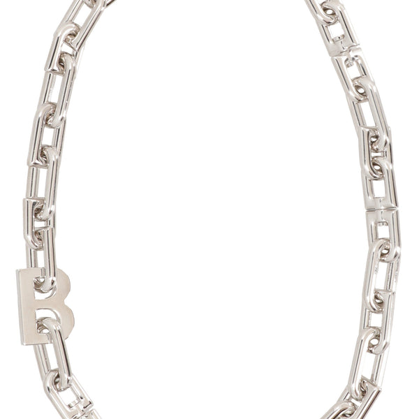 Balenciaga Jewellery? BALENCIAGA Elegant 48 cm Women's Silver Necklace Luxury Designer Statement Jewellery