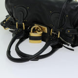 Chloe authentic luxury handbag Black leather craftsmanship