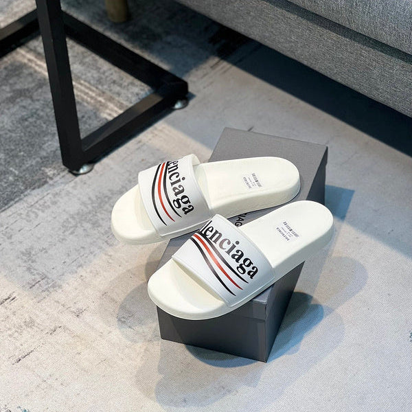 Balenciaga Burgundy Platform Sandals - Sole Detail View