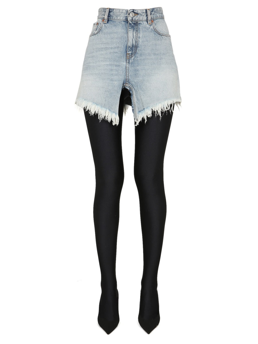 Balenciaga Skirts? BALENCIAGA Chic Women's Mini Skirt with Belt Loops Chic Everyday Designer Skirt