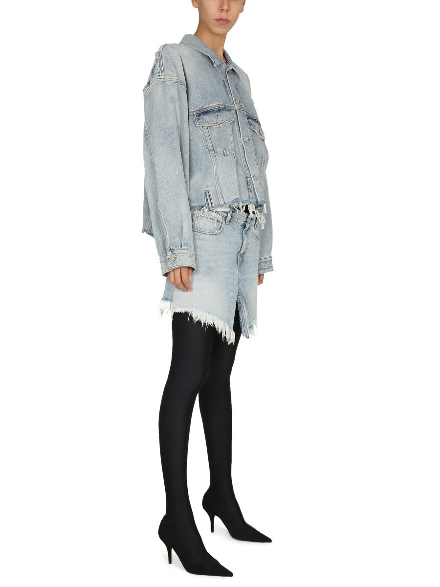 Balenciaga Skirts- BALENCIAGA Chic Women's Mini Skirt with Belt Loops Elegant Designer Casual Skirt