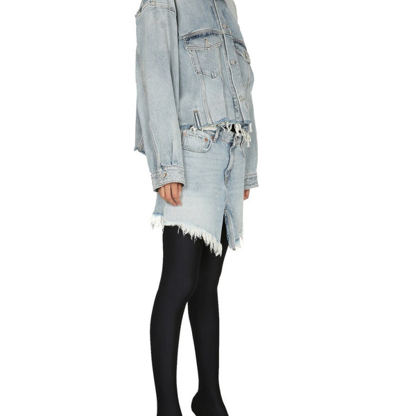 Balenciaga Skirts- BALENCIAGA Chic Women's Mini Skirt with Belt Loops Elegant Designer Casual Skirt