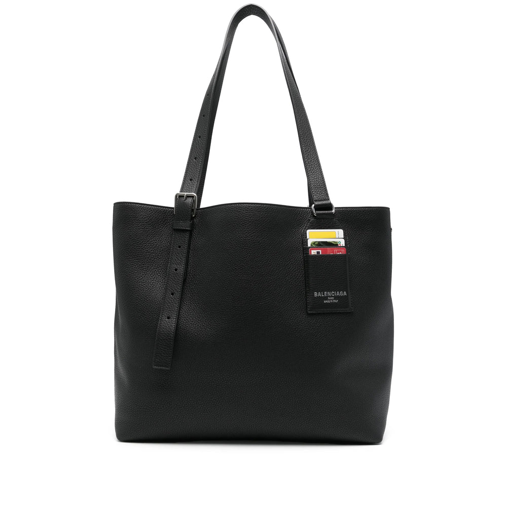 Balenciaga Bags- Balenciaga Black Shoulder Bags Men Luxury Designer Leather Handbag