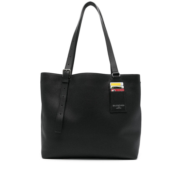 Balenciaga Bags- Balenciaga Black Shoulder Bags Men Luxury Designer Leather Handbag