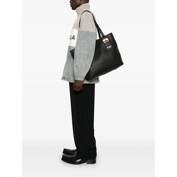 Balenciaga Bags- Balenciaga Black Shoulder Bags Men Luxury Designer Leather Handbag