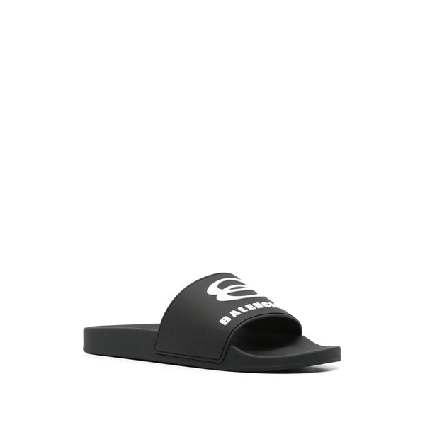 Balenciaga Shoes Balenciaga Black Flip-Flops & Slides Men Comfortable Everyday Designer Shoes