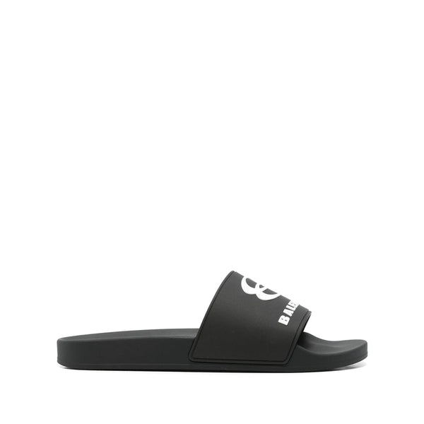 Balenciaga Shoes Balenciaga Black Flip-Flops & Slides Men Comfortable Everyday Designer Shoes