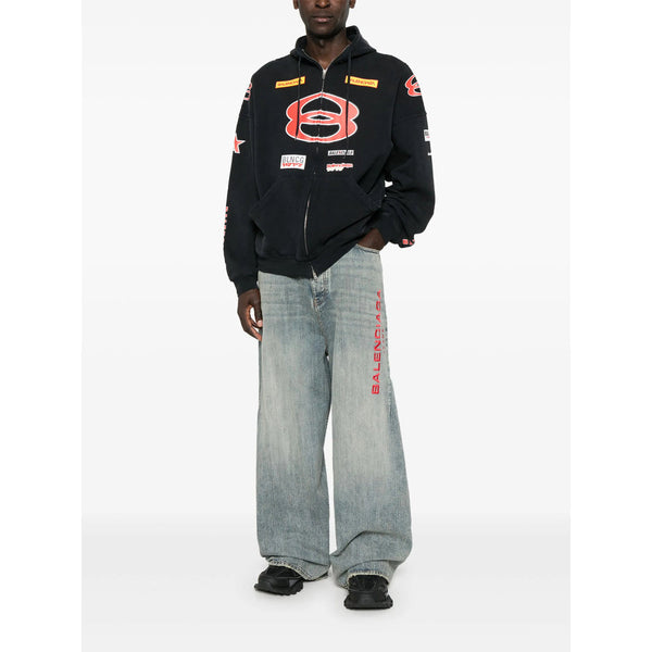 Balenciaga Jeans- Balenciaga Blue Denim - Wide-Leg Jeans Men Premium Designer Denim Jeans