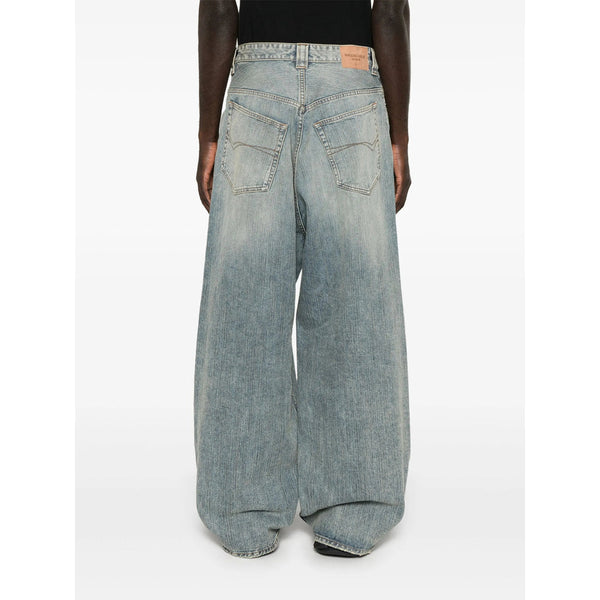 Balenciaga Jeans- Balenciaga Blue Denim - Wide-Leg Jeans Men Premium Designer Denim Jeans
