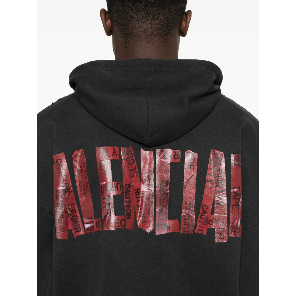 Balenciaga Hoodies- Balenciaga Black Sweaters & Knitwear - Hoodies Men Comfortable Luxury Streetwear Hoodie