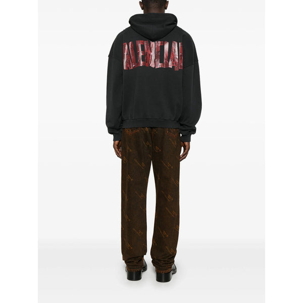 Balenciaga Hoodies- Balenciaga Black Sweaters & Knitwear - Hoodies Men Comfortable Luxury Streetwear Hoodie