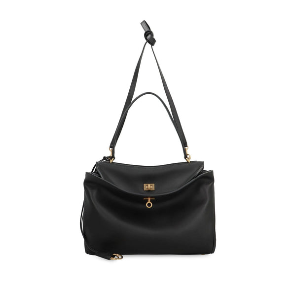 Balenciaga Bags- Balenciaga Black Shoulder Bags Women Luxury Designer Leather Handbag