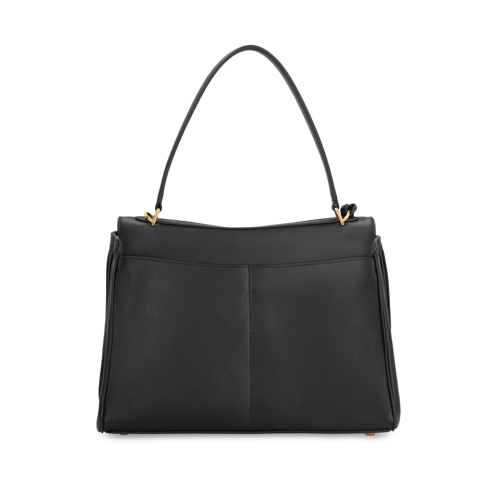 Balenciaga Bags- Balenciaga Black Shoulder Bags Women Luxury Designer Leather Handbag