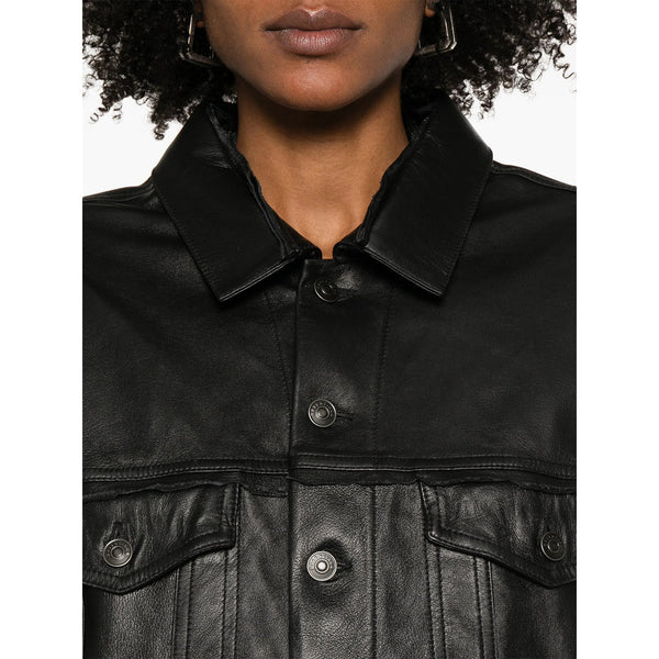 Balenciaga Jackets- Balenciaga Black Jackets - Leather Jackets Women Luxury Designer Outerwear Jacket