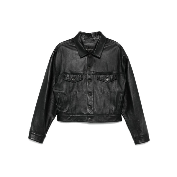 Balenciaga Jackets? Balenciaga Black Jackets - Leather Jackets Women Luxury Designer Outerwear Jacket