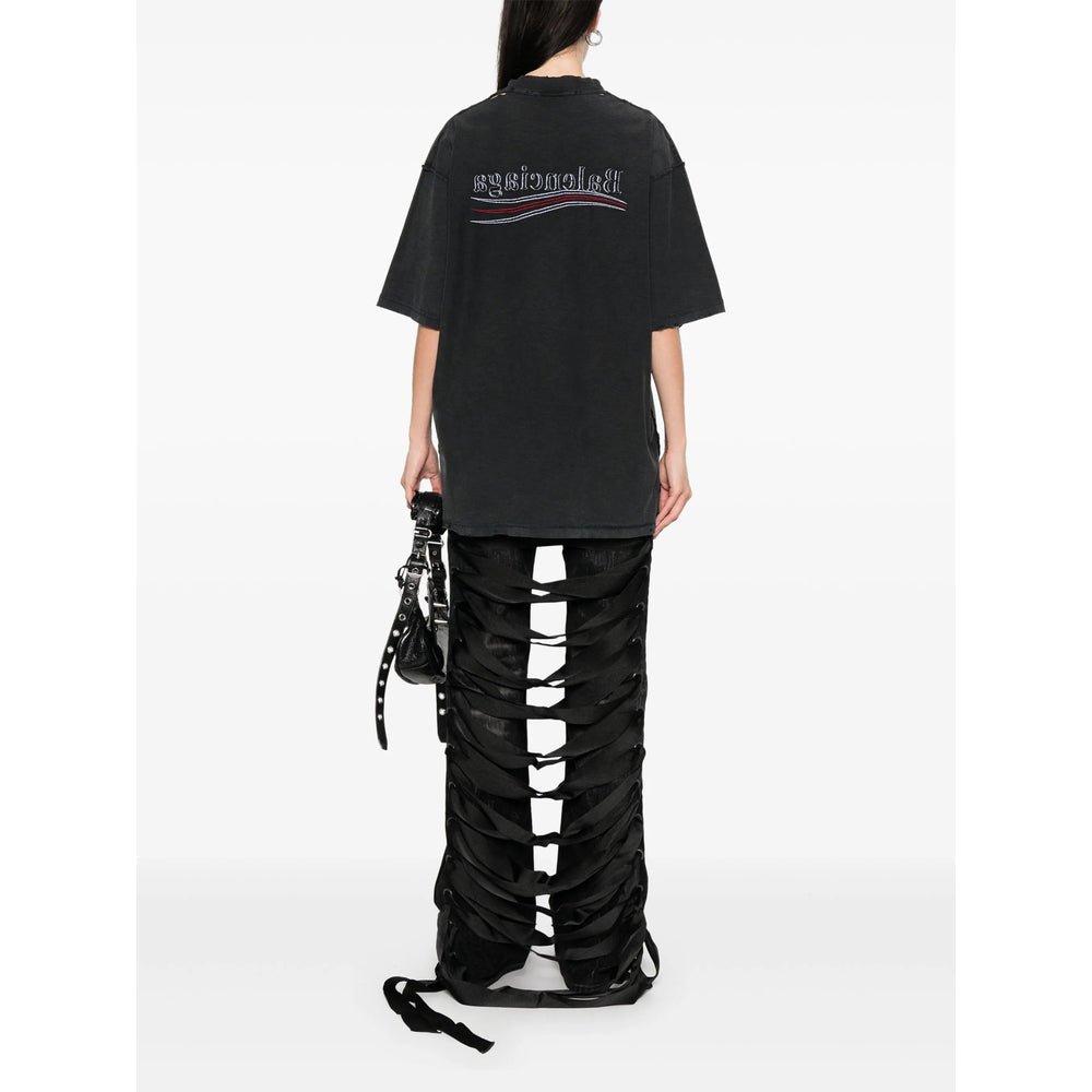 Balenciaga Jeans- Balenciaga Black Denim - Straight-Leg Jeans Women Premium Designer Denim Jeans