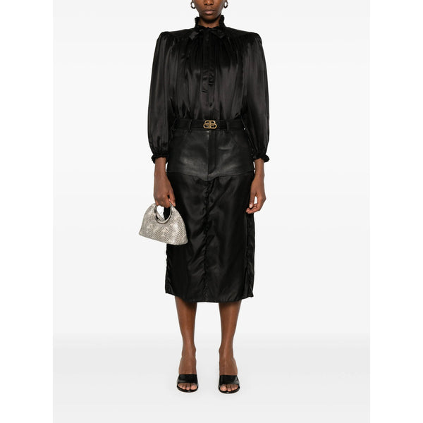 Balenciaga Skirts- Balenciaga Black Skirts - Straight Skirts Women Elegant Designer Casual Skirt