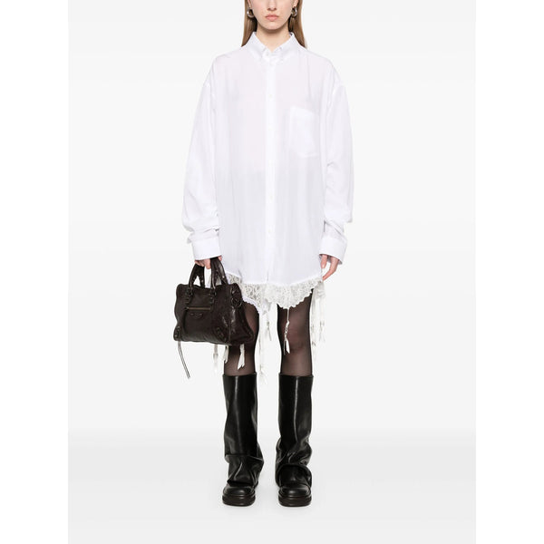 Balenciaga Tops? Balenciaga White Tops - Shirts Women Elegant Everyday Designer Top