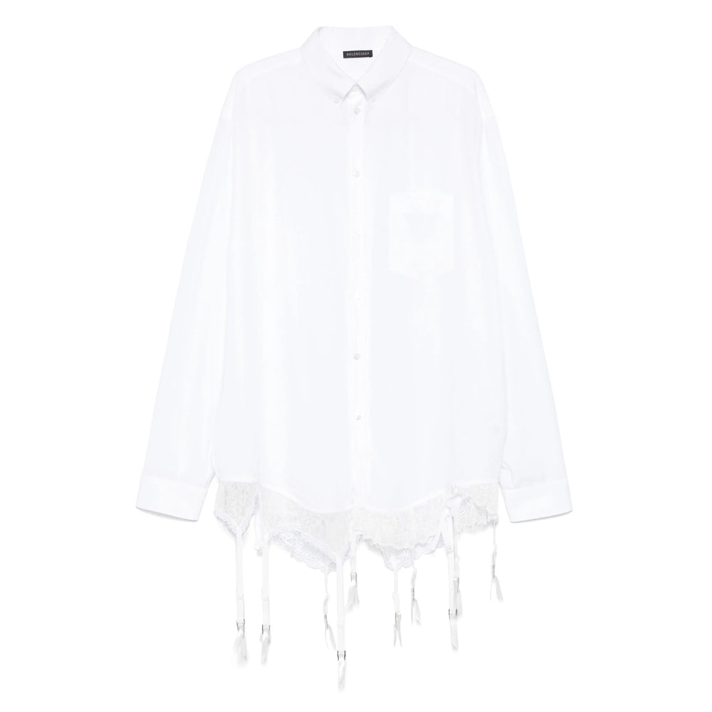 Balenciaga Tops? Balenciaga White Tops - Shirts Women Elegant Everyday Designer Top