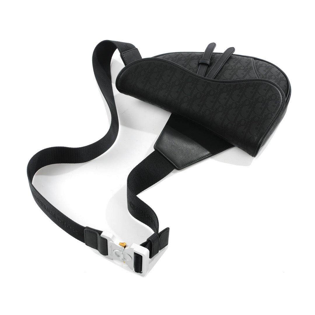 Front view of Christian Dior Saddle Bag premium cd saddle bag