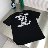 Front view of Louis Vuitton cotton t-shirt with monogram-inspired silhouette