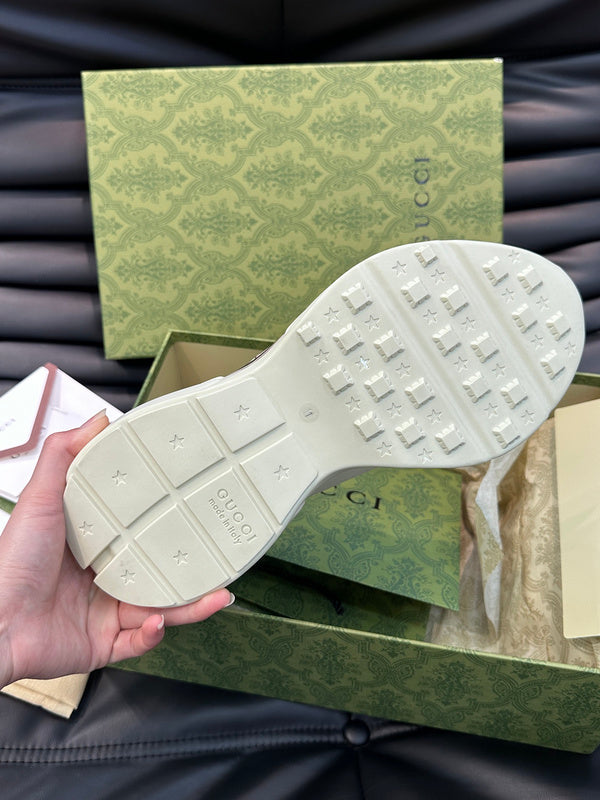 Gucci stone beige luxury sneakers view 5 premium leather build