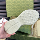 Gucci stone beige luxury sneakers view 5 premium leather build