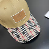 Close-up detail view of Burberry unisex cap