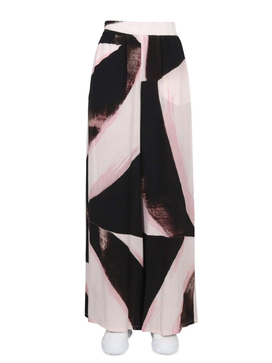 Alexander McQueen Pants? Alexander Mcqueen Women Brushstroke Graphic Pants Premium Designer Casual Trousers