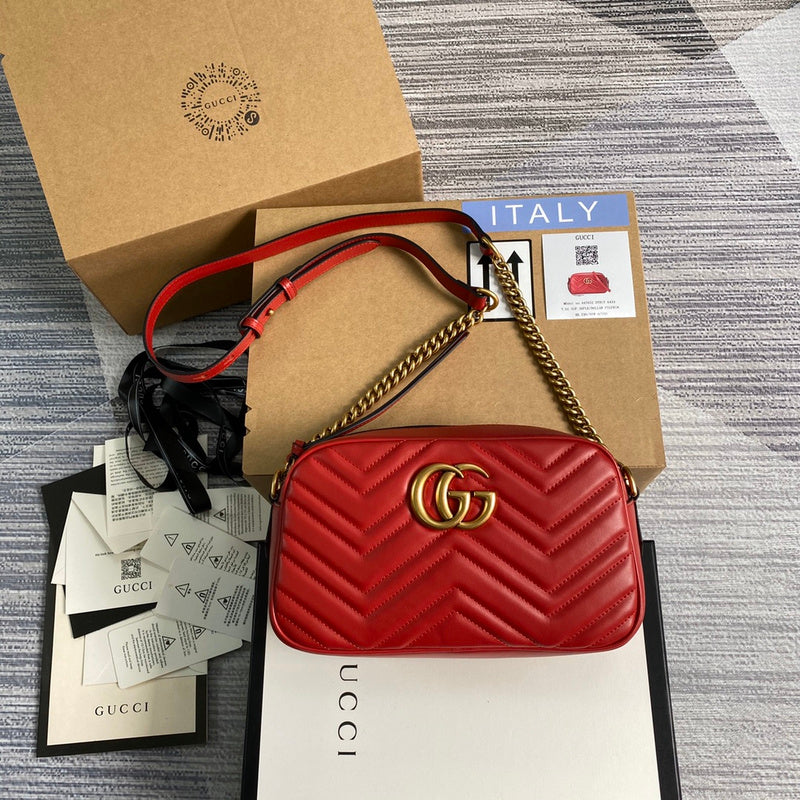 Side profile of classic signature women's handbag – women's designer-style accessory
