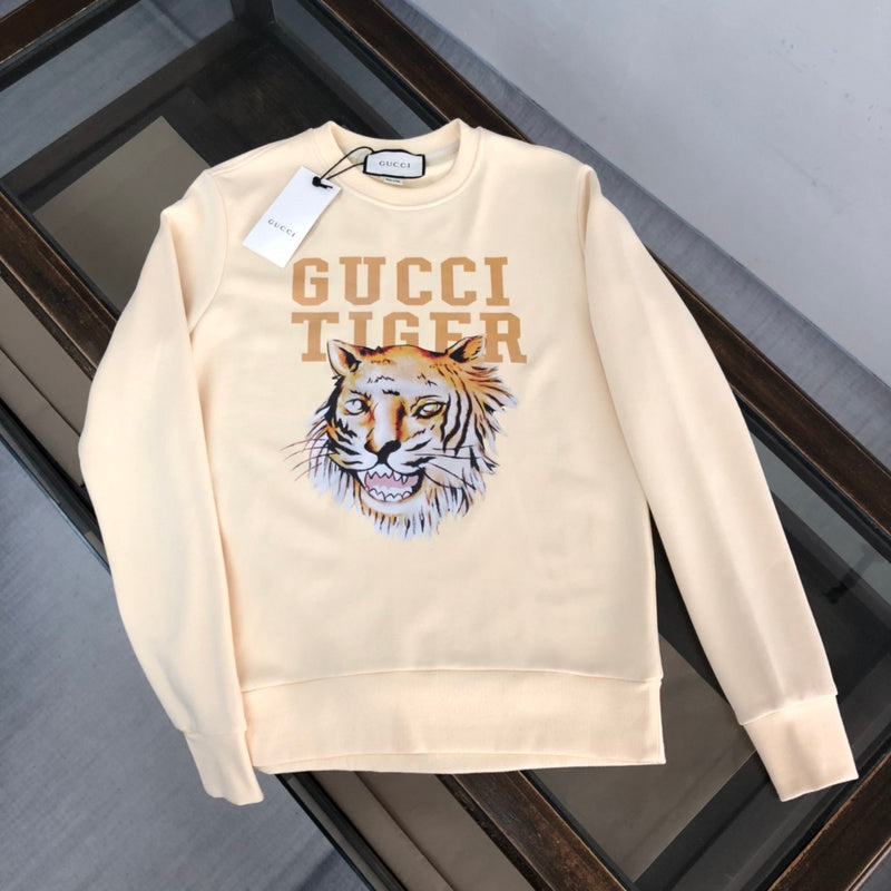 Front view of Gucci luxury clothing with relaxed-fit cut