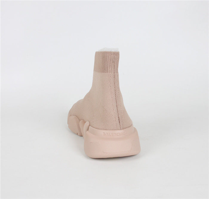 Balenciaga Red Knee-High Boots - Heel Detail View