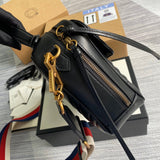 Front view of refined structured women's handbag – women's luxury handbag