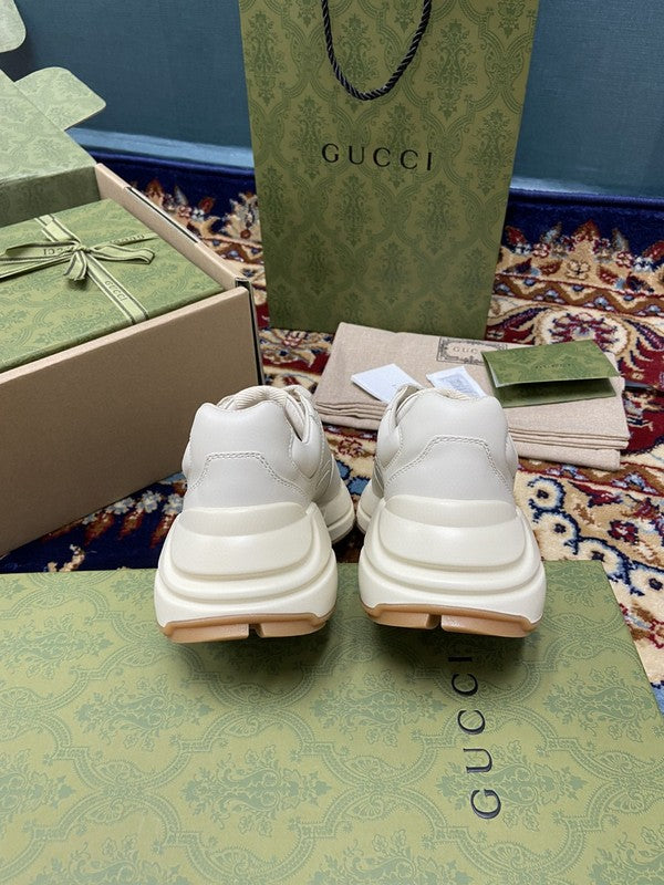 Gucci sneakers detailed view showing premium designer craftsmanship