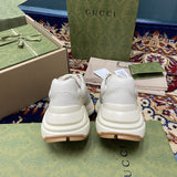 Gucci sneakers detailed view showing premium designer craftsmanship