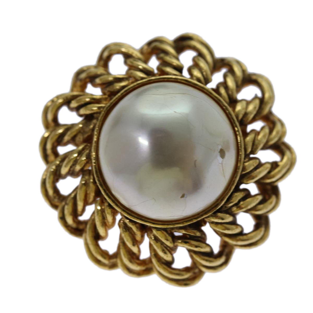 Chanel Jewellery? Chanel COCO Mark Earring metal Gold Auth 70878 Elegant Everyday Fine Jewellery