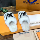 Louis Vuitton luxury shoes detail shot