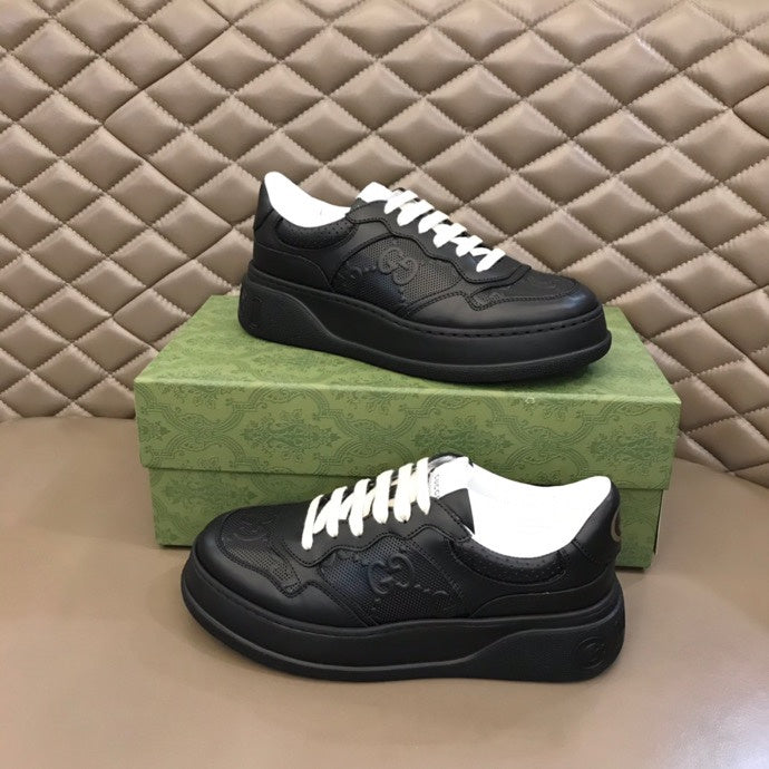 Gucci crisp white luxury sneakers view 4 low-top design