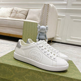 Gucci crisp white luxury sneakers view 11 everyday casual design