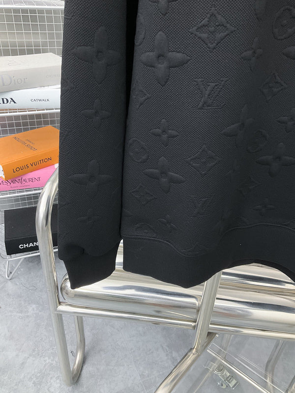 Back view of Louis Vuitton luxury clothing with runway-inspired design