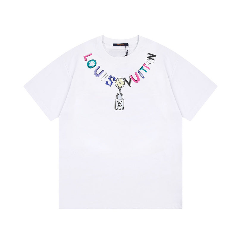 Back view of Louis Vuitton cotton t-shirt with contemporary cut
